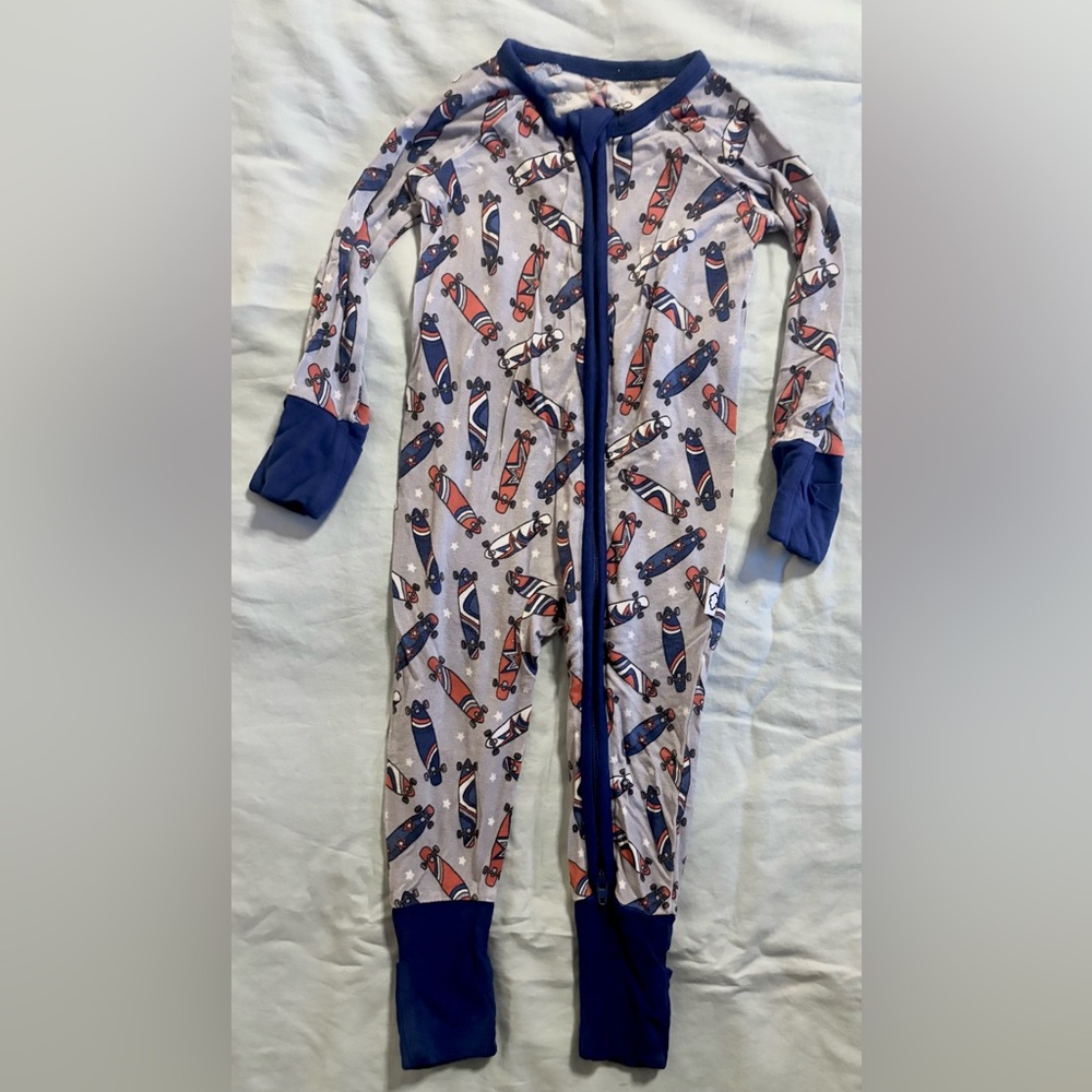 Dreamy Zzz Bamboo Zip Romper 3-6m